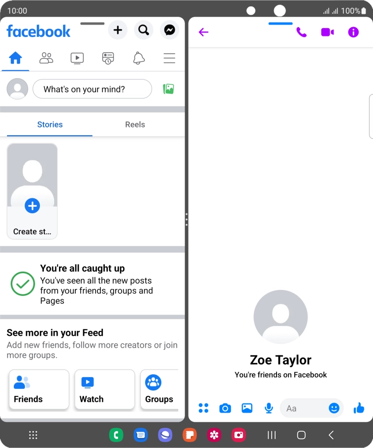 Press the text input field.