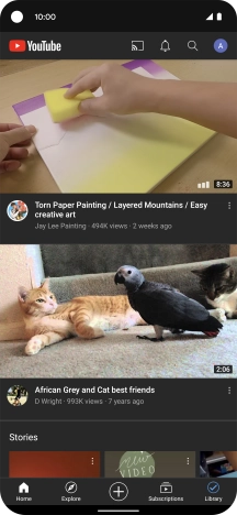 Press the search icon.