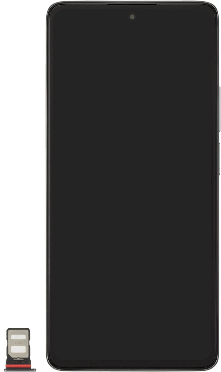 Turn your SIM so the angled corner of the SIM matches the angled corner of the second SIM holder and place your SIM in the SIM holder.