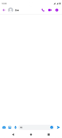 Write the required message and press the send icon.