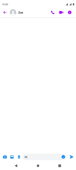 Write the required message and press the send icon.