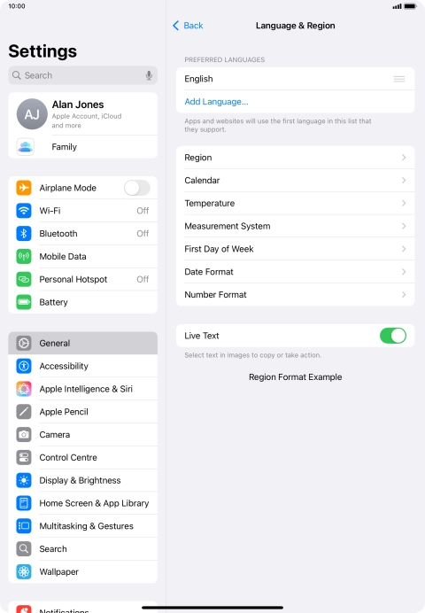 Press Add Language....