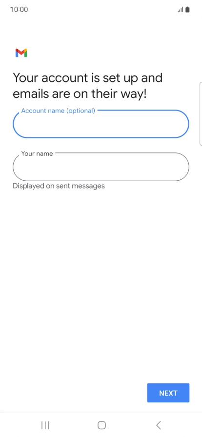 Press the field below 