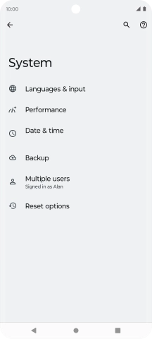 Press Reset options. Press Reset options.