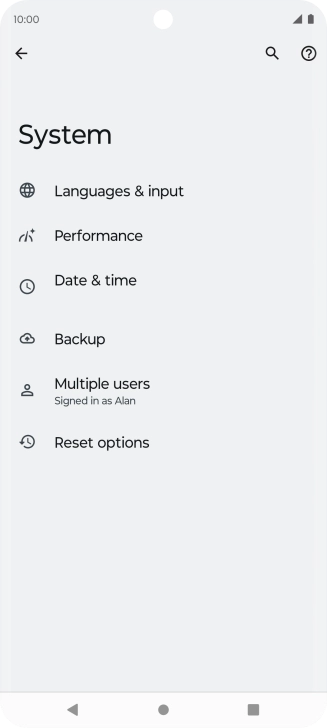 Press Reset options. Press Reset options.