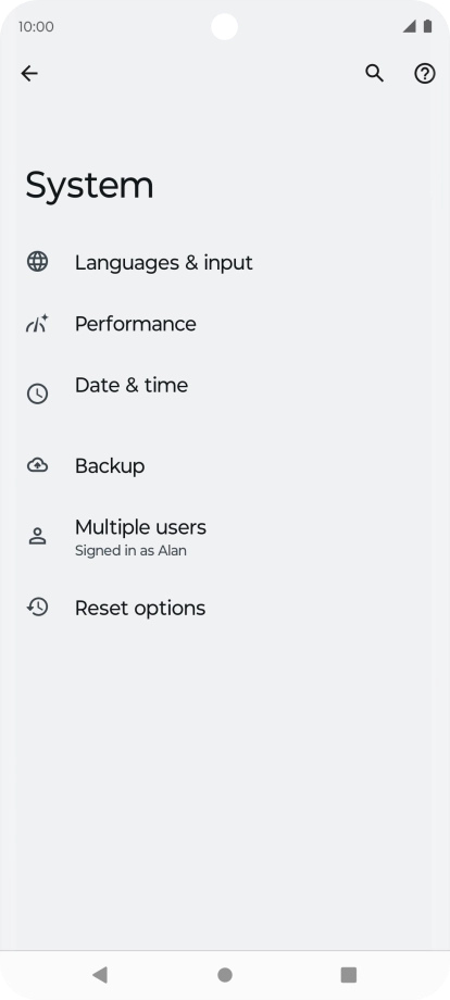 Press Reset options. Press Reset options.