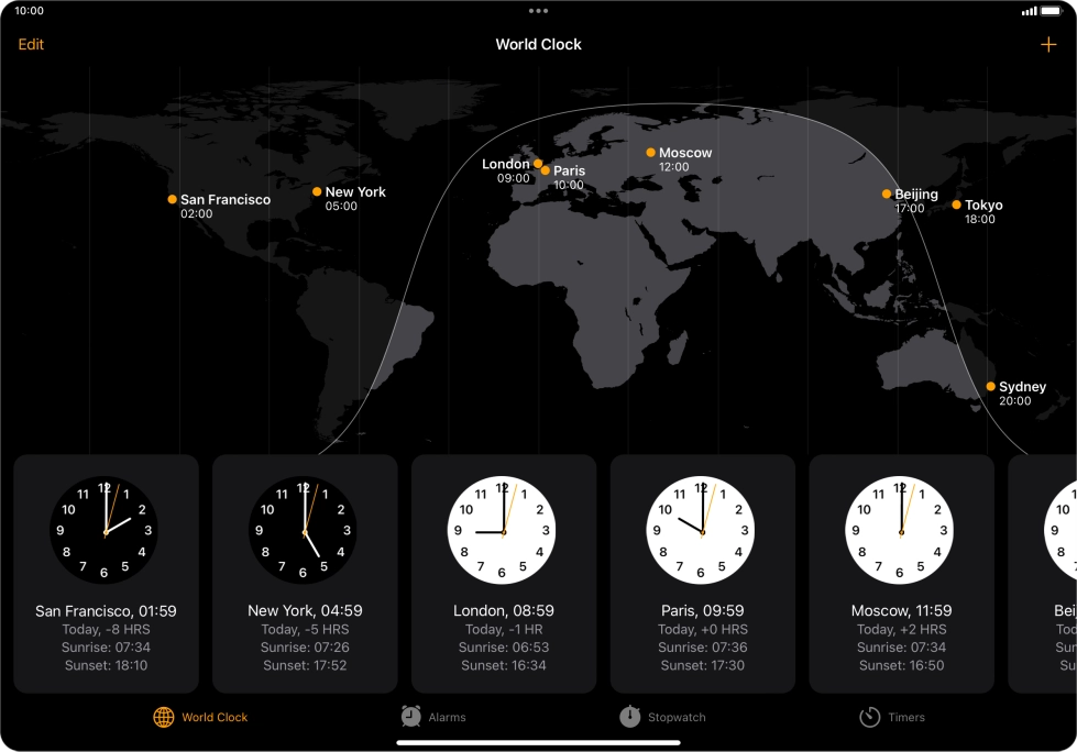 Slide your finger downwards starting from the top right side of the screen.