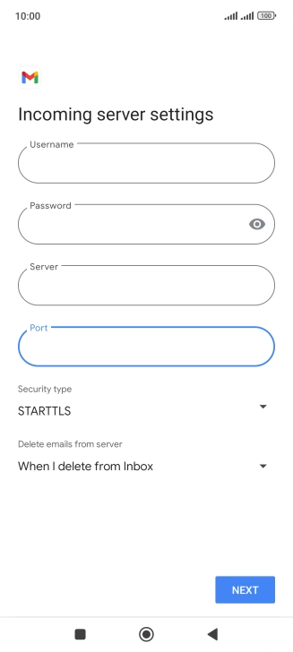 Press the drop down list below 
