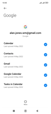Press the Home key to return to the home screen.