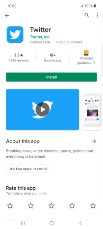 Press Install and follow the instructions on the screen to install the app.