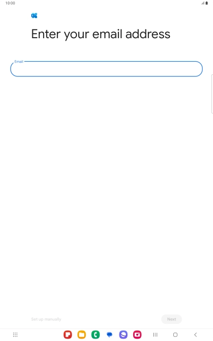 Press the field below 