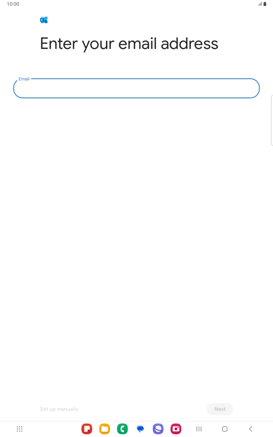 Press the field below 