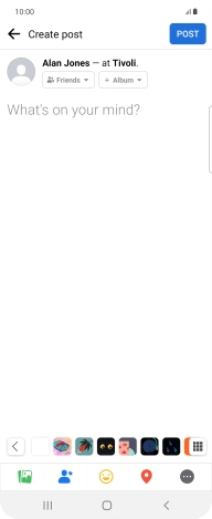 Press the text input field.