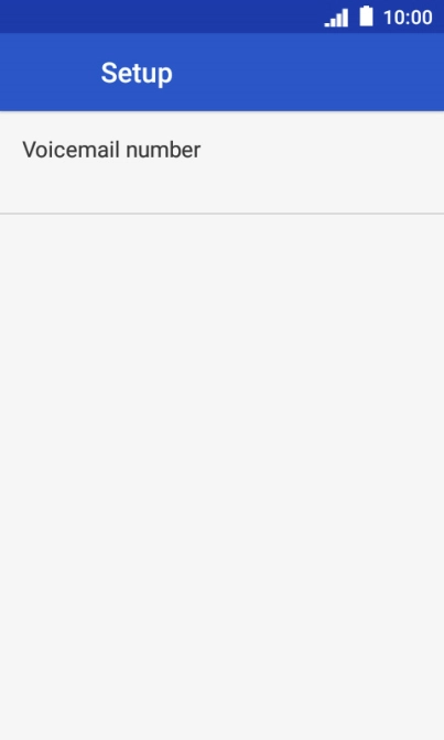 Press Voicemail number.