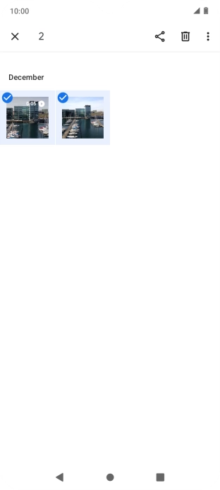 Press the share icon.