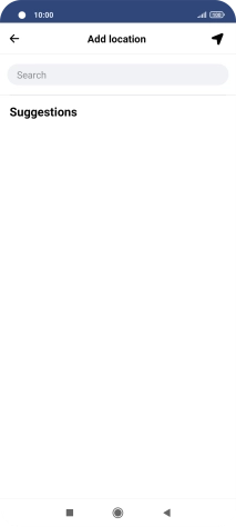Press the search field and key in the required search word.