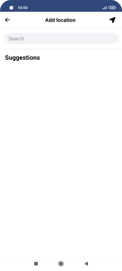Press the search field and key in the required search word.