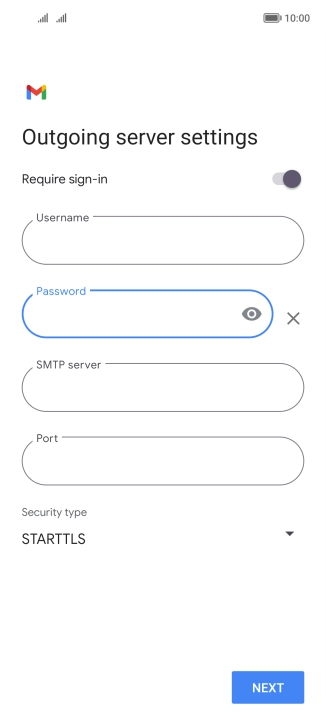 Press the field below 