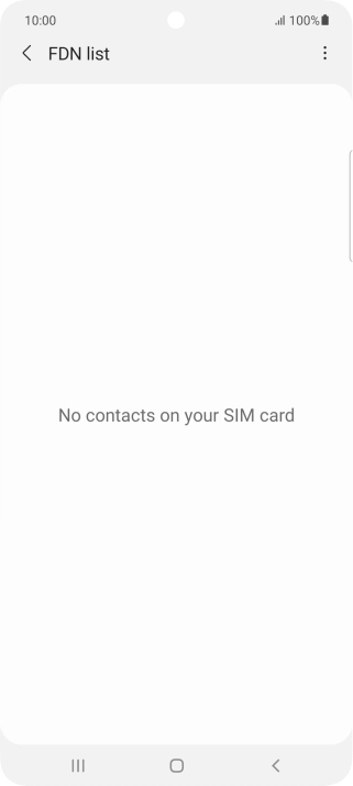 Press the menu icon.