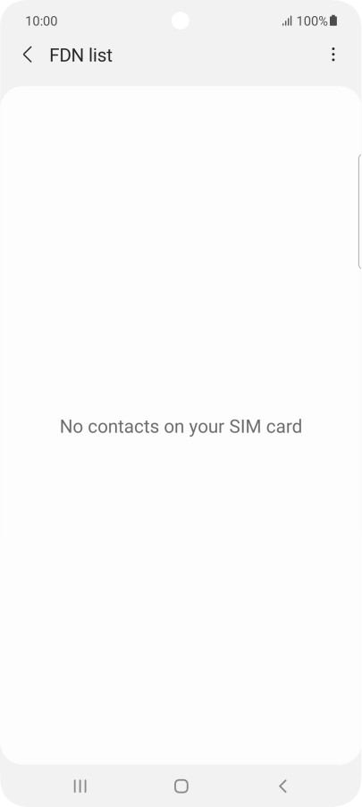 Press the menu icon.