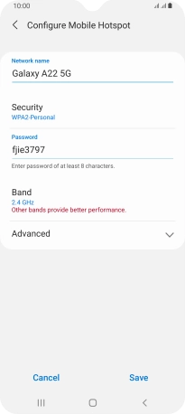 Press the field below 