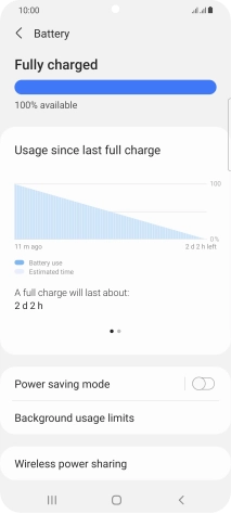 Press Power saving mode. Press Power saving mode.