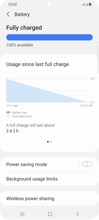 Press Power saving mode. Press Power saving mode.