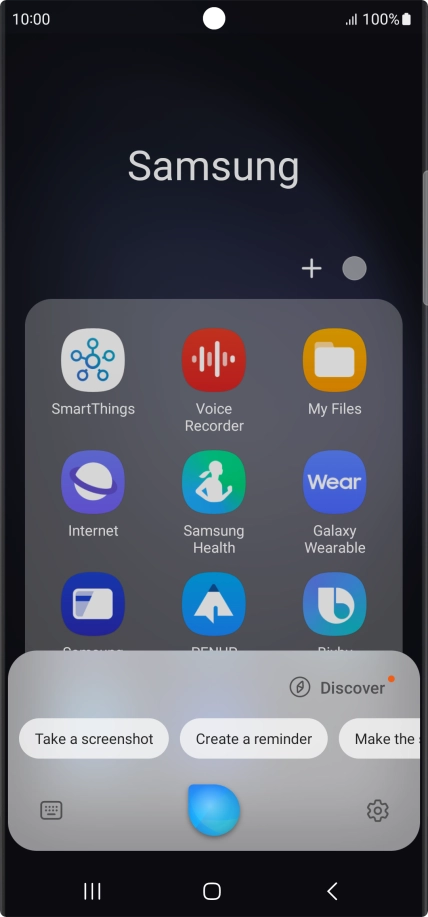 Say, in your own words, what you would like your phone to do, e.g.: CAMERA, CALL [contact], SEARCH THE WEB FOR [information].