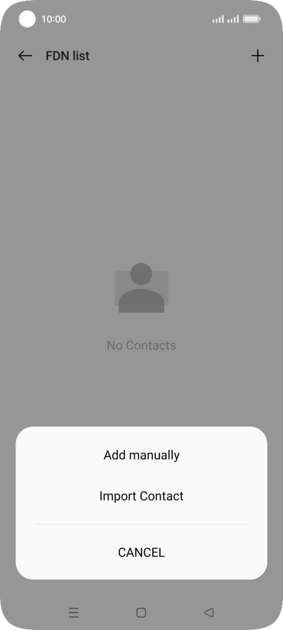 Press Add manually. Press Add manually.