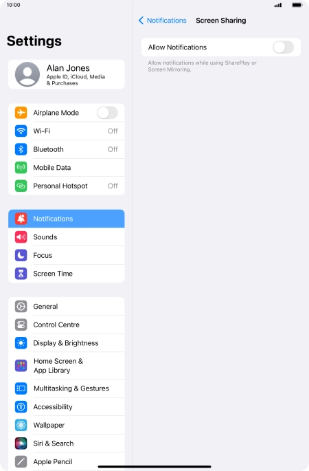 Press the indicator next to Press the indicator next to