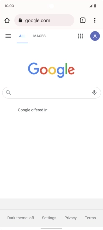 Press the address bar.