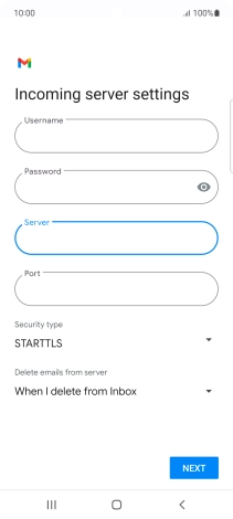 Press the field below 