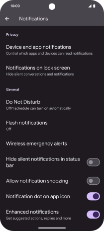 Press Do Not Disturb.