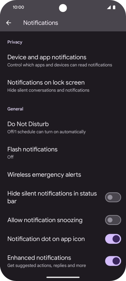 Press Do Not Disturb.