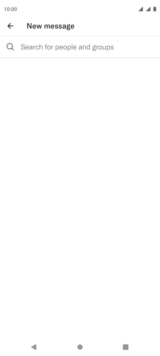 Press the search field. Press the search field.