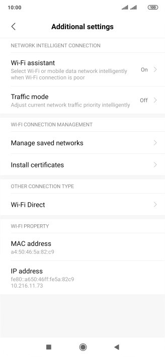 Press Wi-Fi assistant.