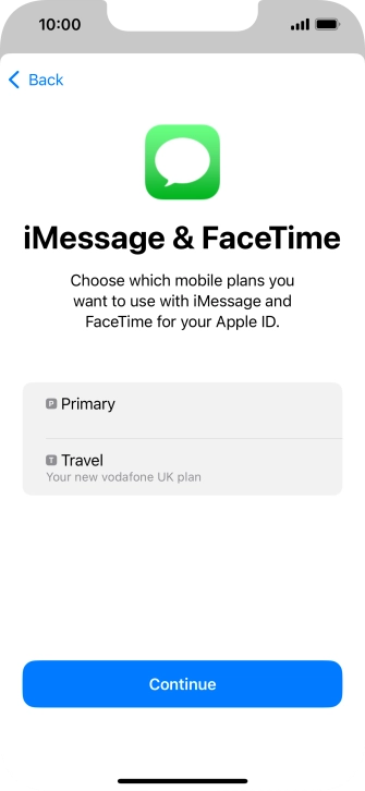 Press the required price plan.