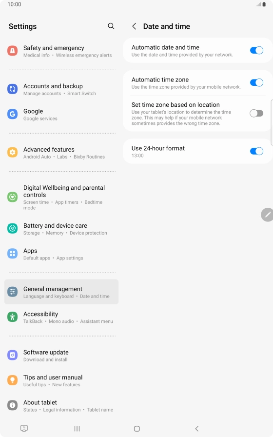 Press the Home key to return to the home screen.