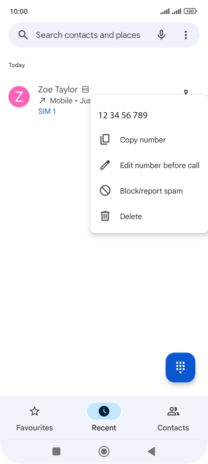Press Block/report spam.