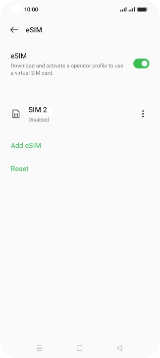 Press the menu icon.