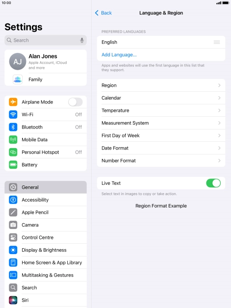 Press Add Language....