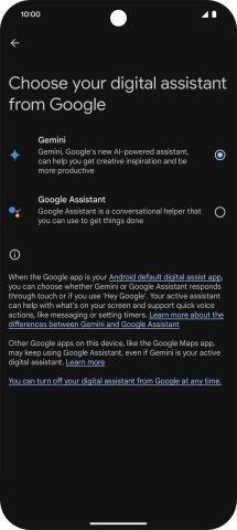 Press the required voice control assistant. Press the required voice control assistant.