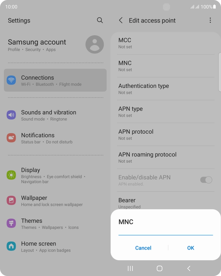 Key in 15 and press OK.