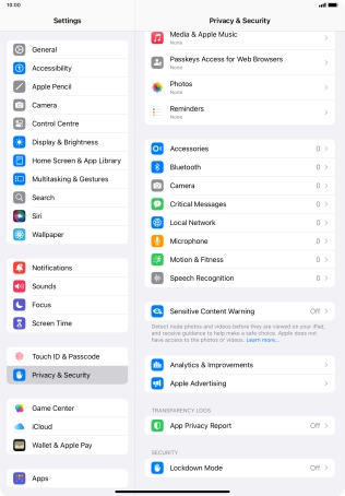 Press App Privacy Report.