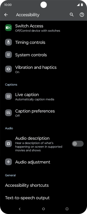 Press the required category below 