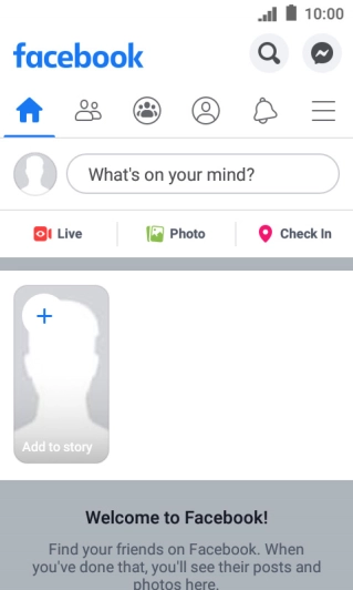 Press the text input field.