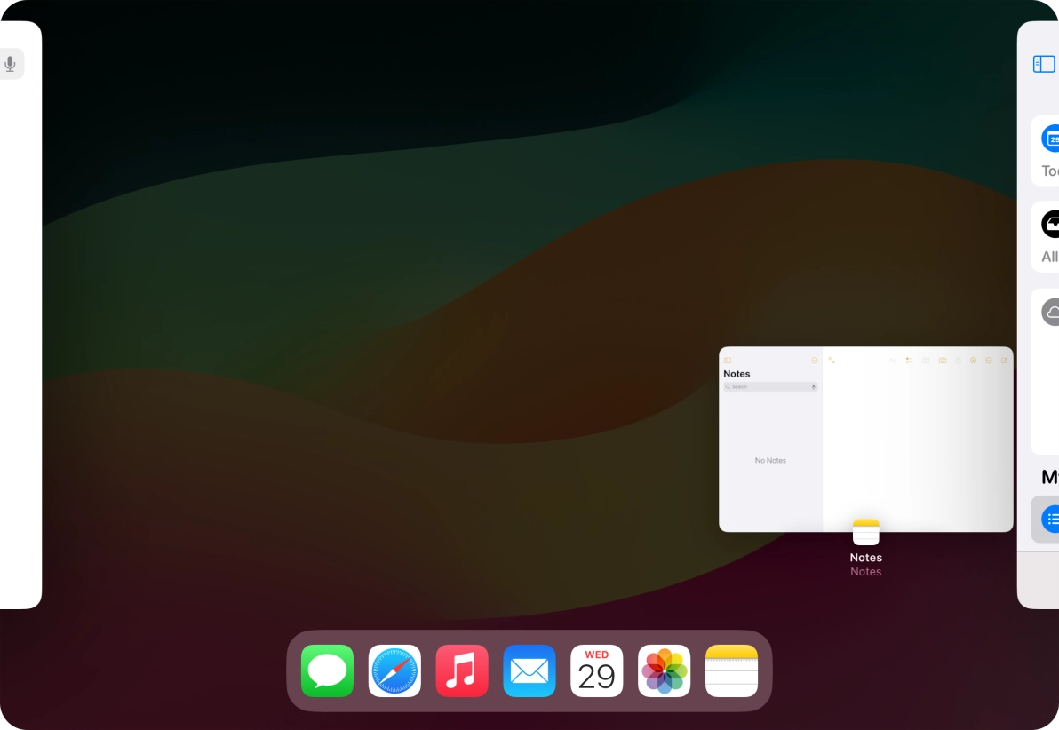 Press anywhere on the screen.