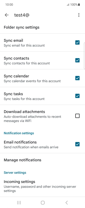 Press the field next to 