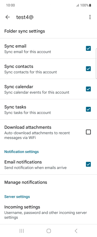 Press the field next to 
