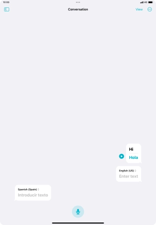 Press the menu icon.